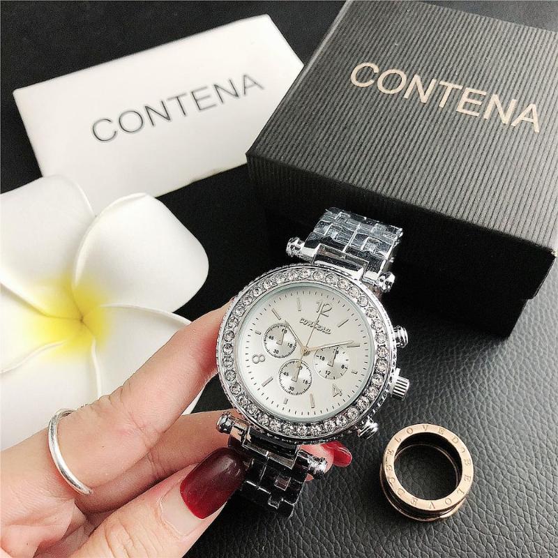 Wristwatches CONTENA Top Simple Women Watches Stainless Steel Quartz Ladies Fashion Clock, Rosewhite1
Wristwatches CONTENA Top Simple Women Watches Stainless Steel Quartz Ladies Fashion Clock, Rosewhite1
