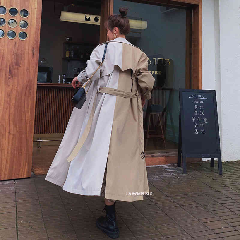 Women' Trench Coats Long coat with a belt, blouse and women' seam, loose for women, spring autumn fashion, ZR6P, 1# shoe box
Women' Trench Coats Long coat with a belt, blouse and women' seam, loose for women, spring autumn fashion, ZR6P, 1# shoe box