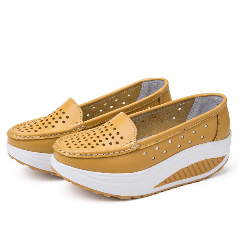 Summer 2021 Women's Shoes Genuine Leather Breathable Swing Female Platform Work Dress, 8103 yellow
Summer 2021 Women's Shoes Genuine Leather Breathable Swing Female Platform Work Dress, 8103 yellow