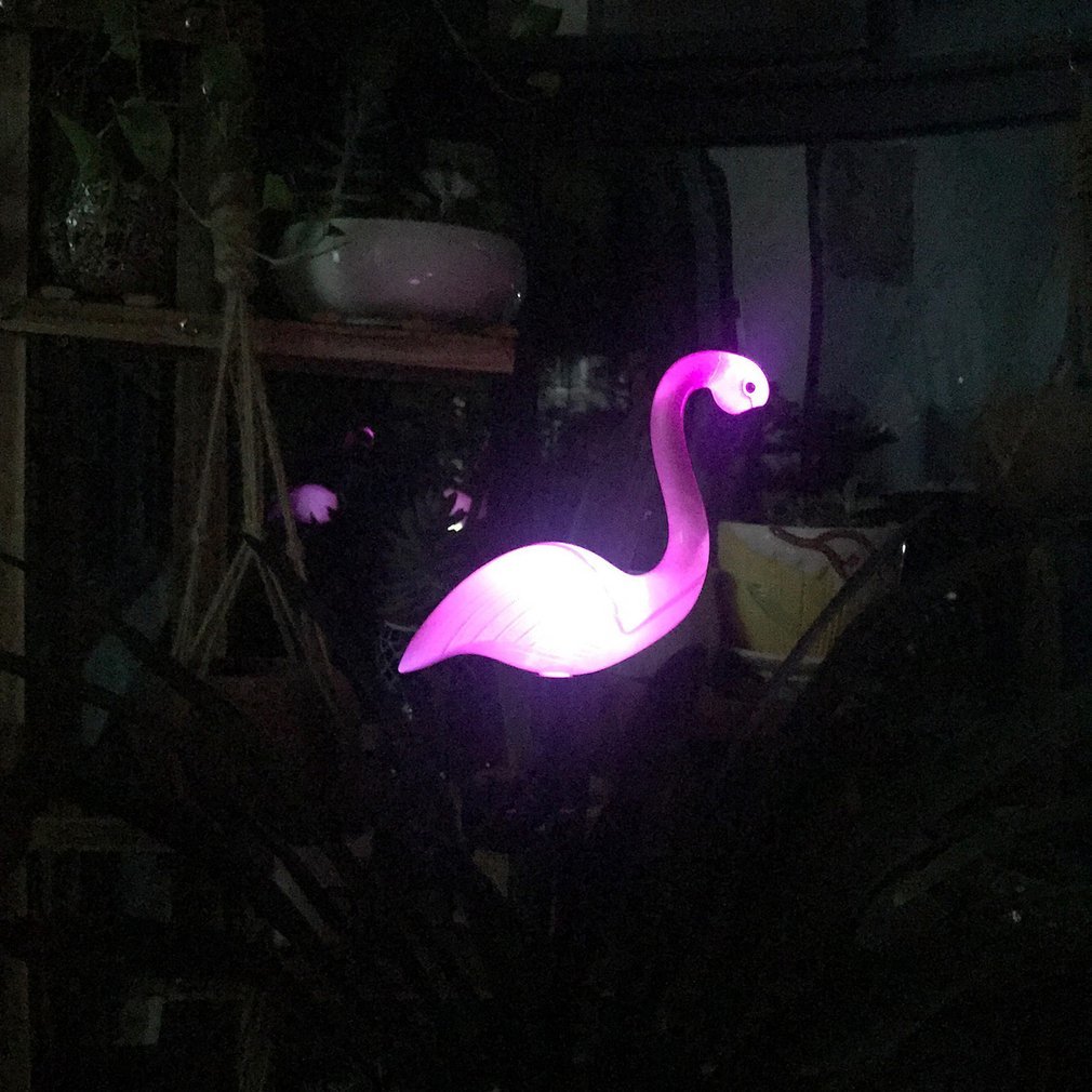 3Pcs Led Flamingo Waterproof Solar Gazon Light Outdoor Garden Decoration Light Garden Floor With Landscape Lights