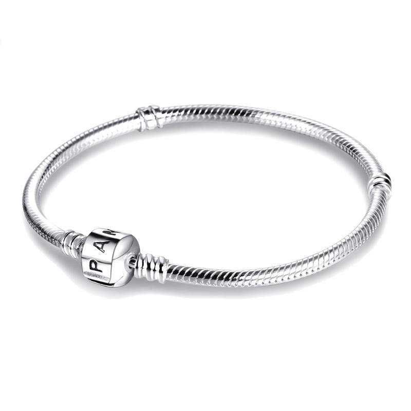 Pure silver plating Bracelets 3mm Snake Chain Fit Pandora Charm Bead Bangle Bracelet DIY Jewelry Gift For Men Women
Pure silver plating Bracelets 3mm Snake Chain Fit Pandora Charm Bead Bangle Bracelet DIY Jewelry Gift For Men Women