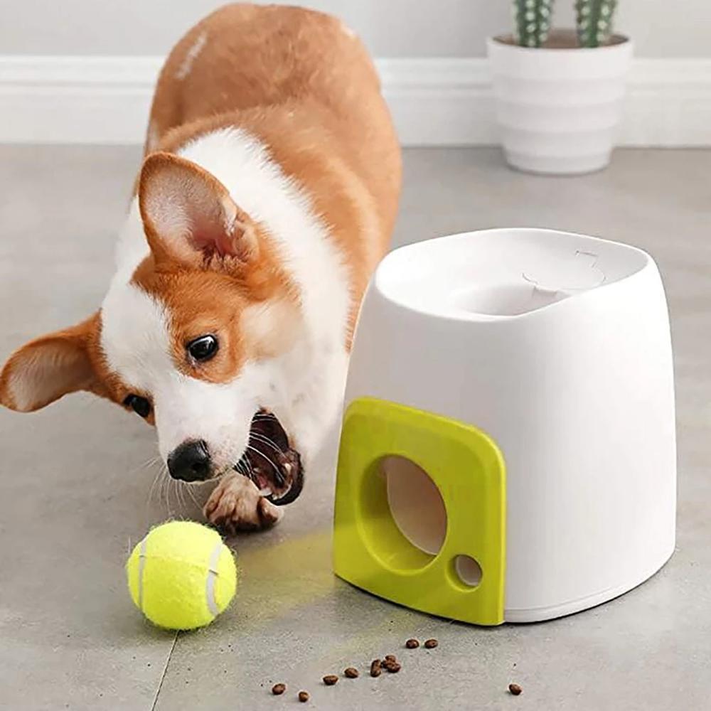 Pet SuppliesDog Puzzle Interactive Training Reward MachineIntelligent Automatic Pet Food Leakage DeviceTennis Launch Feeding Toy