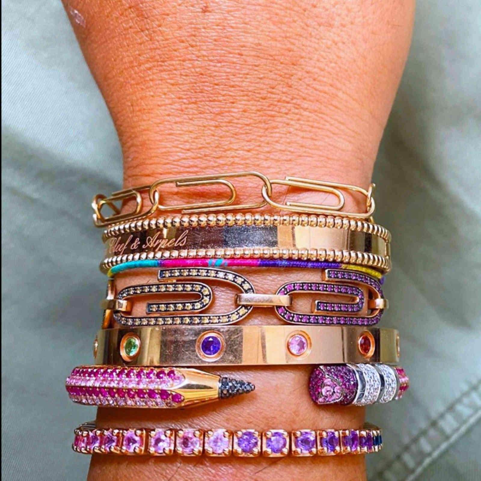 missvikki Original Multicolor Stackable For Women Bridal Wedding Cubic Zircon Open Bangle Dubai Bracelet Party Jewelry
missvikki Original Multicolor Stackable For Women Bridal Wedding Cubic Zircon Open Bangle Dubai Bracelet Party Jewelry