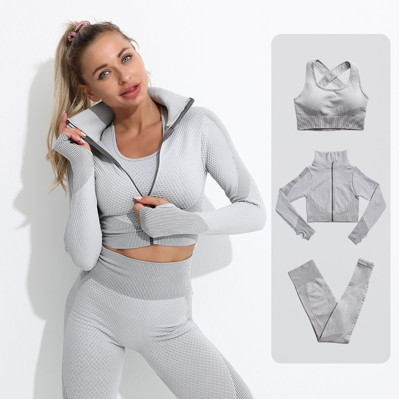 Tracksuits Designer Womens Yoga Suit Gym Sportswear for woman Fitness Sports 3PCS bra coat Leggings outfits outdoor workout set Fashion long pant tech fleece jacket, Deep blue
Tracksuits Designer Womens Yoga Suit Gym Sportswear for woman Fitness Sports 3PCS bra coat Leggings outfits outdoor workout set Fashion long pant tech fleece jacket, Deep blue