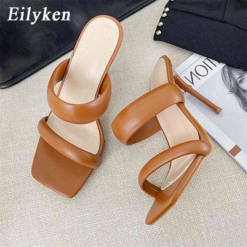 Eilyken High Heel Slippers Summer Fashion Design Slip On Square Toe Slides Women Mules Pumps shoes 210628, Blue
Eilyken High Heel Slippers Summer Fashion Design Slip On Square Toe Slides Women Mules Pumps shoes 210628, Blue