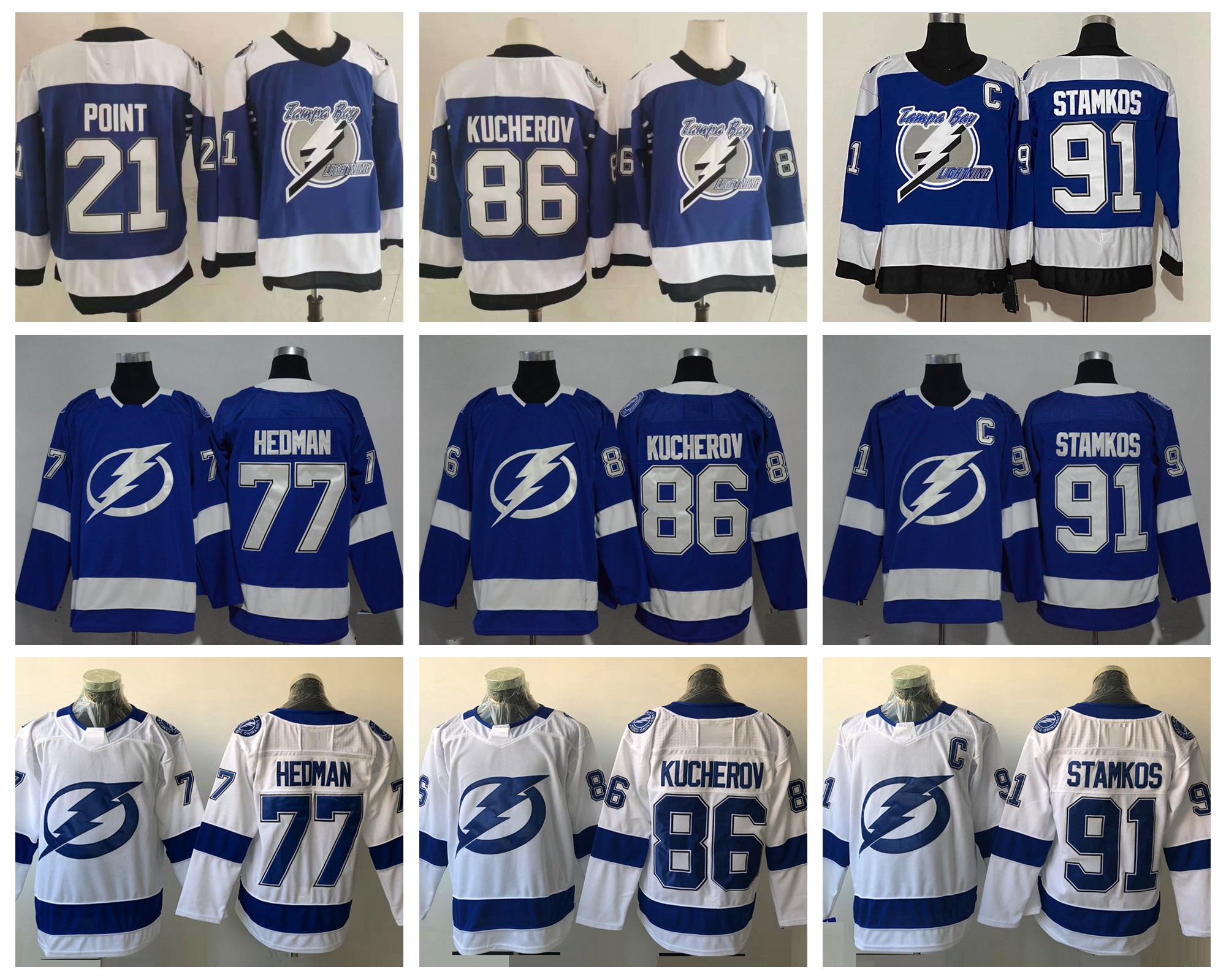 2021 Tampa Bay Lightning Hockey Jerseys Mens Victor Hedman Jersey Andrei Vasilevskiy Nikita Kucherov Brayden Point Steven Stamkos Yanni Gour, Black;red
2021 Tampa Bay Lightning Hockey Jerseys Mens Victor Hedman Jersey Andrei Vasilevskiy Nikita Kucherov Brayden Point Steven Stamkos Yanni Gour, Black;red