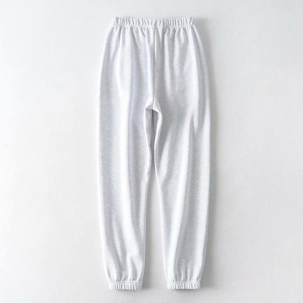 Winter Cotton jogger pants women sweat casual black harem trousers elastic high waist joggers female 210521