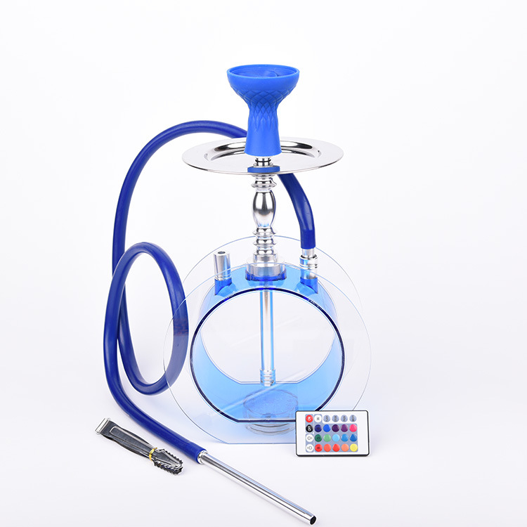 LED Blue Hookah Circle Inline Acrylic Bong Recycler Water Shisha Set Water Pipe Single Plastic Pipe Smoking Hookahs with One Hose
LED Blue Hookah Circle Inline Acrylic Bong Recycler Water Shisha Set Water Pipe Single Plastic Pipe Smoking Hookahs with One Hose