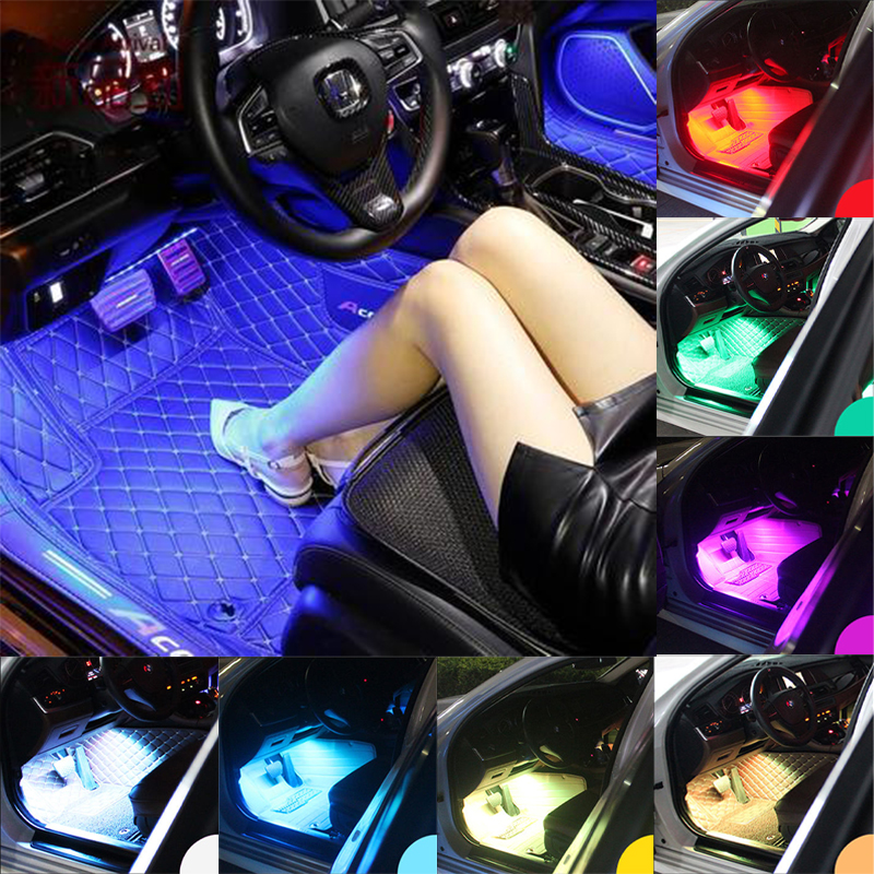 LED Car Foot Light Ambient Lamp Remote/Music/Voice Control Interior Floor Foot Decoration Light with Cigarette LED Atmosphere RGB
LED Car Foot Light Ambient Lamp Remote/Music/Voice Control Interior Floor Foot Decoration Light with Cigarette LED Atmosphere RGB