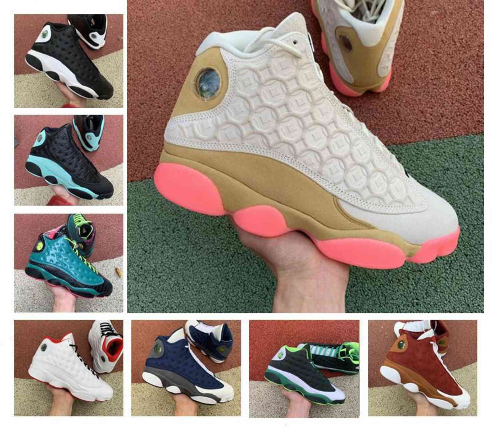 Designer Jumpman 13 Basketball Shoes Island Green Clot Sepia Stone Sneakers 13s Playground Retroes Hyper Royal Trainers Flints Bred CNY, Beige
Designer Jumpman 13 Basketball Shoes Island Green Clot Sepia Stone Sneakers 13s Playground Retroes Hyper Royal Trainers Flints Bred CNY, Beige
