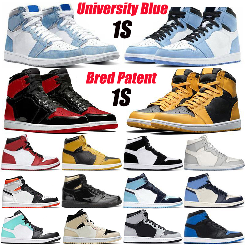 With Box Mens Basketball Shoes Jumpman 1 High OG 1s Rebellionaire University Blue Bred Patent Pollen Electro Orange Heritage Fragment Twist Women Sneakers Trainers
With Box Mens Basketball Shoes Jumpman 1 High OG 1s Rebellionaire University Blue Bred Patent Pollen Electro Orange Heritage Fragment Twist Women Sneakers Trainers