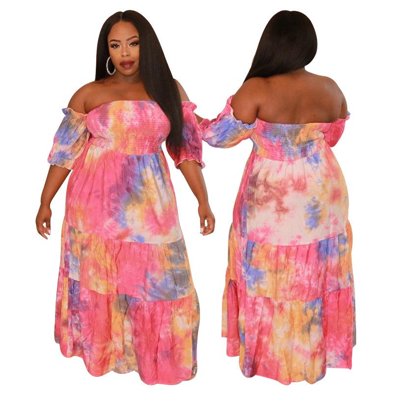 Plus Size Dresses Long Maxi Bohemian Dress Women Sexy Off Shoulder Party Club Loose Tie Dye Boho Printed Christmas Vestido 4XL, Pink
Plus Size Dresses Long Maxi Bohemian Dress Women Sexy Off Shoulder Party Club Loose Tie Dye Boho Printed Christmas Vestido 4XL, Pink