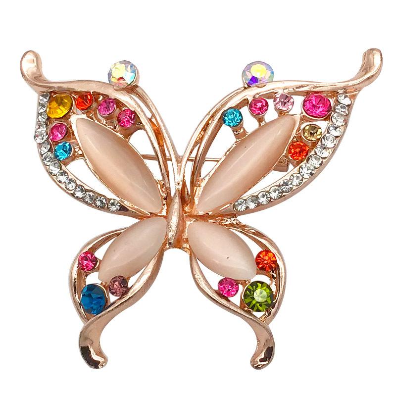 Pins, Brooches HOSENG Opal Butterfly Brooch With Red Green Blue Color Rhinestone Insect For Women Coat Dress Clothing Buckle HS_3263
Pins, Brooches HOSENG Opal Butterfly Brooch With Red Green Blue Color Rhinestone Insect For Women Coat Dress Clothing Buckle HS_3263