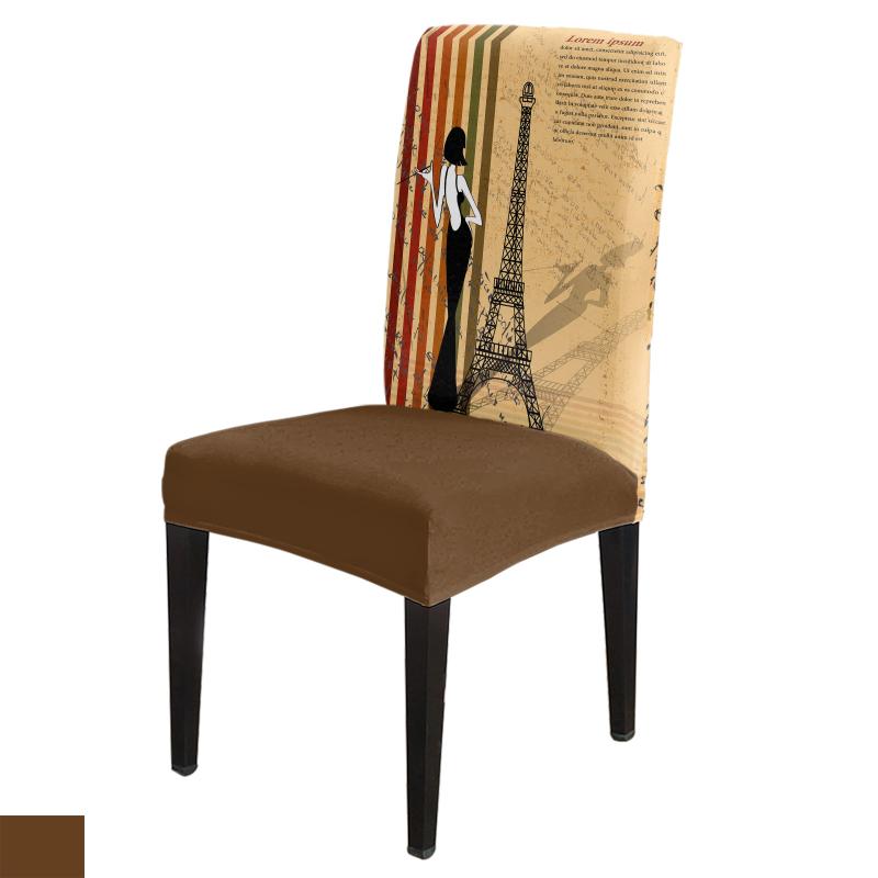 Chair Covers Eiffel Retro Style Dinning Cover Spandex Wedding Banquet Party Elastic Stretch Slipcovers
Chair Covers Eiffel Retro Style Dinning Cover Spandex Wedding Banquet Party Elastic Stretch Slipcovers