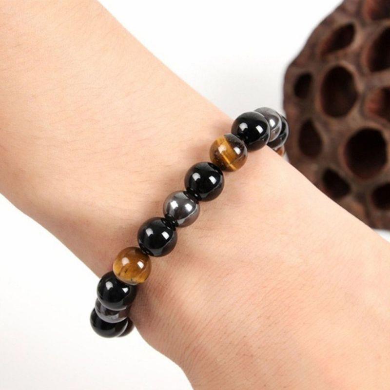 Charm Bracelets Fashion Natural Tiger Eye Stone Bead Bracelet Semi-Precious Gemstone Elastic Unisex Couple
Charm Bracelets Fashion Natural Tiger Eye Stone Bead Bracelet Semi-Precious Gemstone Elastic Unisex Couple