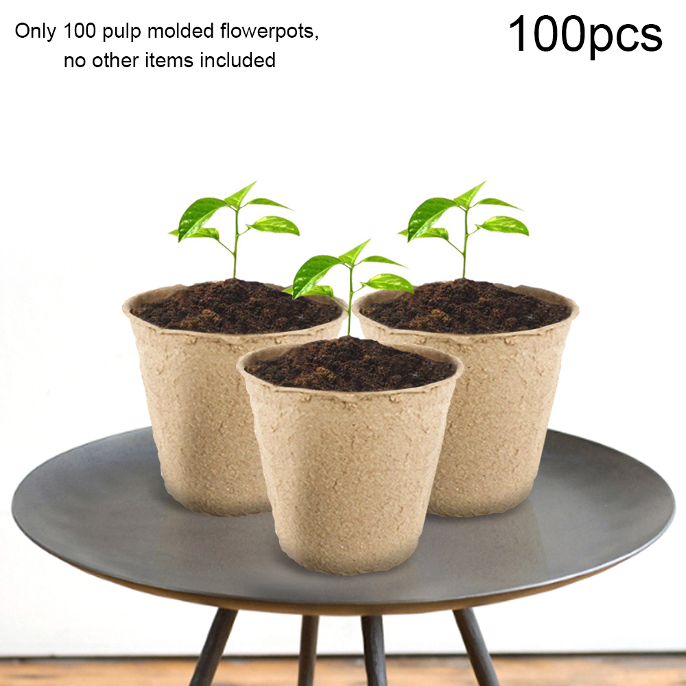100 Pcs Paper Pot P… - image