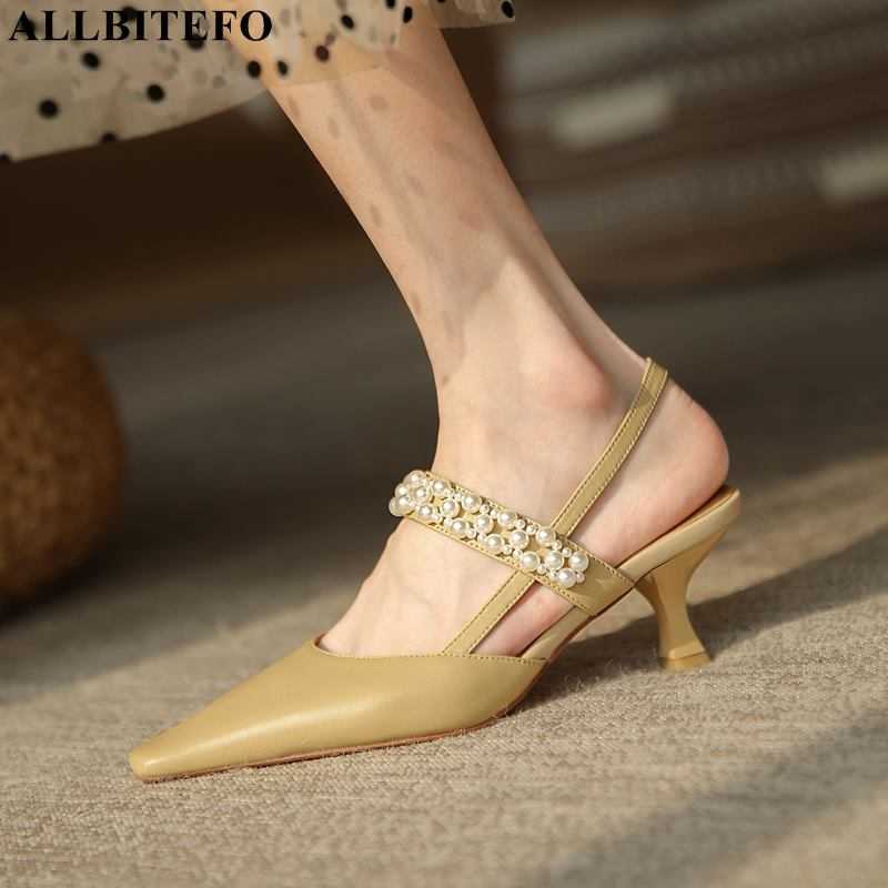 ALLBITEFO bead design stiletto natural soft genuine leather comfortable fashion sexy women heels shoes summer women sandals 210611, As picture
ALLBITEFO bead design stiletto natural soft genuine leather comfortable fashion sexy women heels shoes summer women sandals 210611, As picture