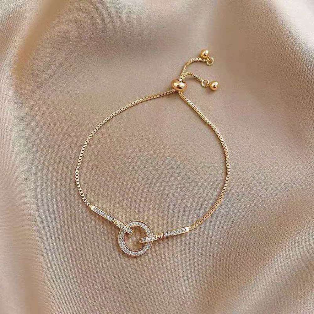 bracelet Korean version simple friend Bracelet design zircon inlaid diamond bracelet pull Adjustable, Golden;silver
bracelet Korean version simple friend Bracelet design zircon inlaid diamond bracelet pull Adjustable, Golden;silver