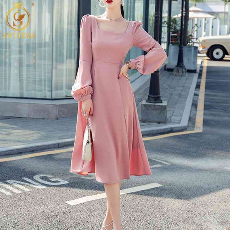 Spring Elegant Lantern Sleeve Long Dress Square Collar Women Temperament Slim Waist Party Vestidos Clothes 210520, Photo color
Spring Elegant Lantern Sleeve Long Dress Square Collar Women Temperament Slim Waist Party Vestidos Clothes 210520, Photo color