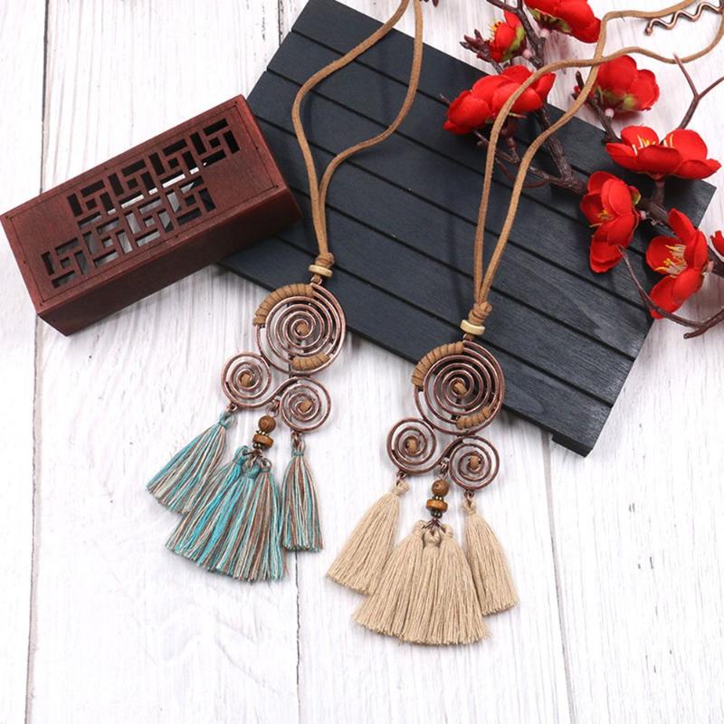 Pendant Necklaces 2021 Bohemia Women Spiral Tassel Necklace Long Sweater Chain Jewelry Dream Net Fashion
Pendant Necklaces 2021 Bohemia Women Spiral Tassel Necklace Long Sweater Chain Jewelry Dream Net Fashion