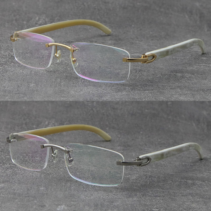 Good Quality Genuine White Buffalo Horn Eyeglasses Frames For Male Reading Glasses T8100903 Read Glasses Silver 18K Gold Metal Optical Lens Frame Size:54-18-140mm
Good Quality Genuine White Buffalo Horn Eyeglasses Frames For Male Reading Glasses T8100903 Read Glasses Silver 18K Gold Metal Optical Lens Frame Size:54-18-140mm