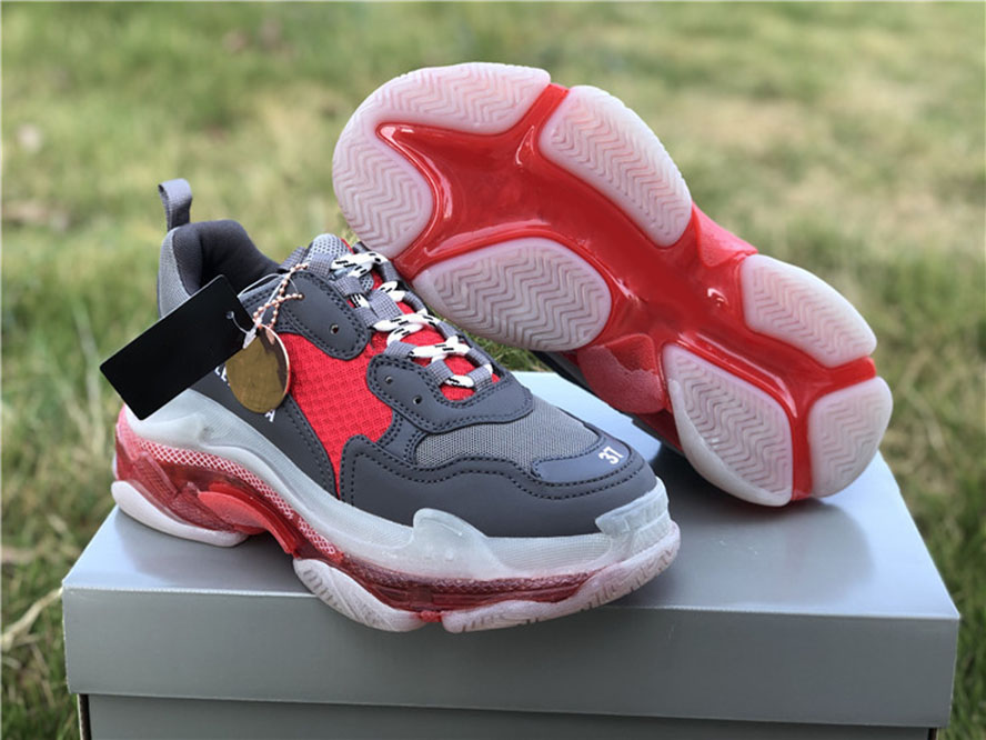 Authentic Paris Dade men's women's basketball shoes, fashion grey red color matching couple sports, size 35-45, #1
Authentic Paris Dade men's women's basketball shoes, fashion grey red color matching couple sports, size 35-45, #1