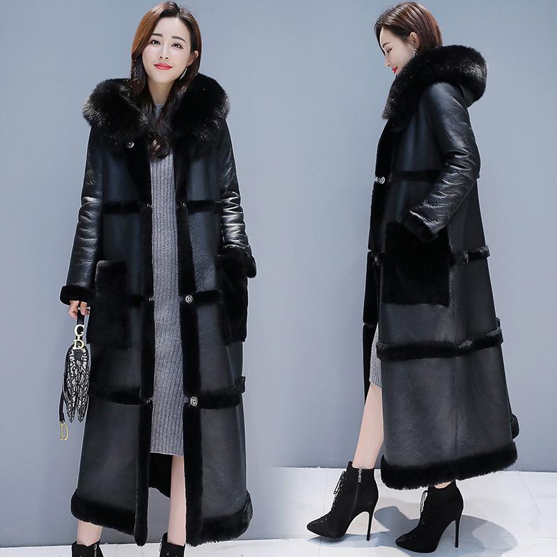Women' Fur & Faux Womens Hooded Coats 2021 Winter Lambswool Jacket Coat Women Long Leather Female Thicken Warm Overcoat, Apricot
Women' Fur & Faux Womens Hooded Coats 2021 Winter Lambswool Jacket Coat Women Long Leather Female Thicken Warm Overcoat, Apricot