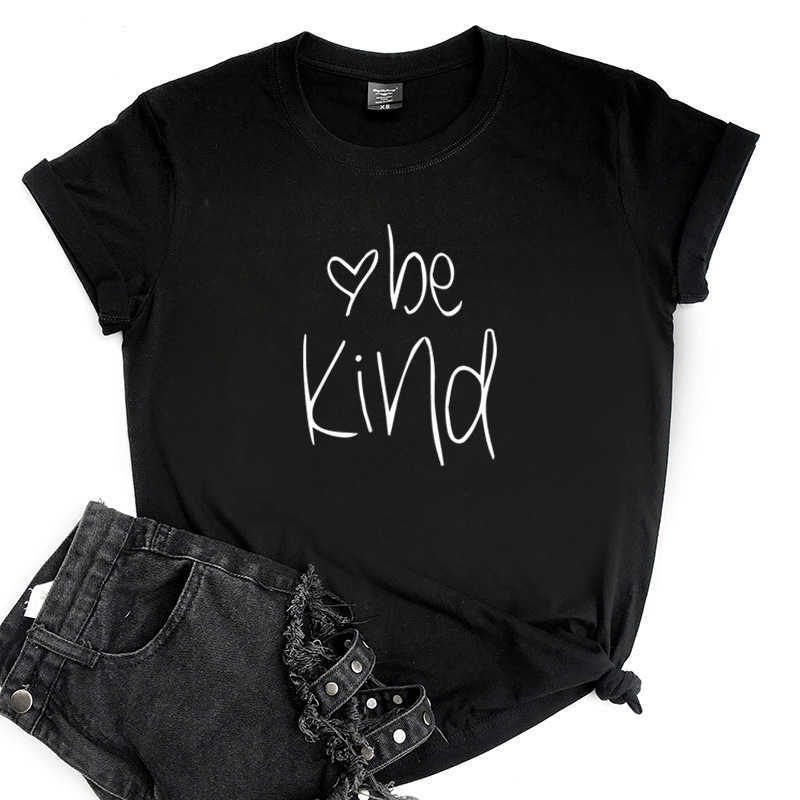 Summer 100% Cotton Women T Shirt Casual Loose Short Sleeve Be Kind Letter Harajuku Female Tees Top W704 210526, White
Summer 100% Cotton Women T Shirt Casual Loose Short Sleeve Be Kind Letter Harajuku Female Tees Top W704 210526, White