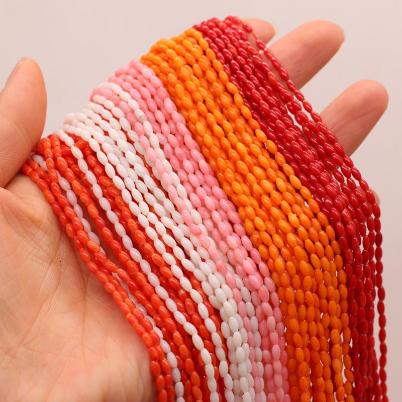 Other 2x4mm Natural Coral Beaded Rice Shape Artificial Loose Stone Beads For Making DIY Jewerly Necklace Bracelet Accessories
Other 2x4mm Natural Coral Beaded Rice Shape Artificial Loose Stone Beads For Making DIY Jewerly Necklace Bracelet Accessories