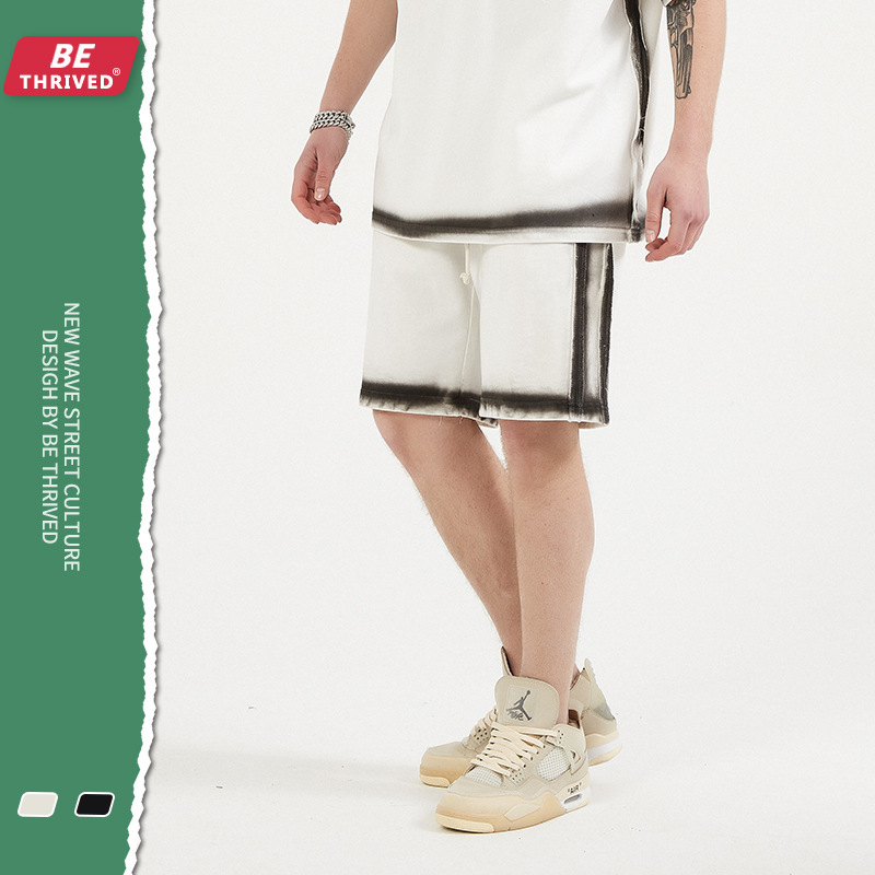 be men's wear | 2021 summer valgus bone position spray color shorts minority dark high street fashion brand casual men's wear, Black
be men's wear | 2021 summer valgus bone position spray color shorts minority dark high street fashion brand casual men's wear, Black