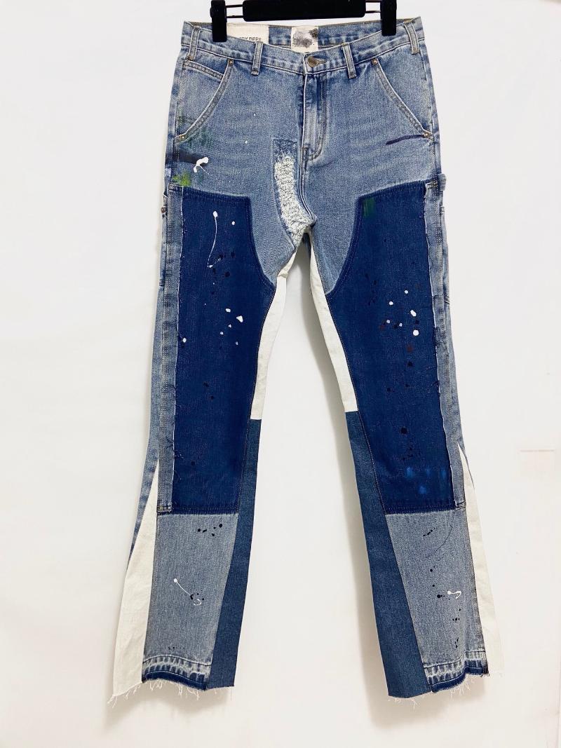 Men's Jeans Vintage High Quality Splash Graffiti Micro-horn Stitching Wide Leg Cargo Pants Men, Blue
Men's Jeans Vintage High Quality Splash Graffiti Micro-horn Stitching Wide Leg Cargo Pants Men, Blue