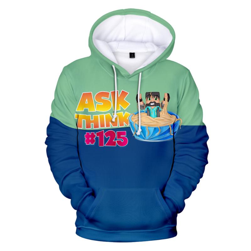 Men's Hoodies & Sweatshirts 2-14 Children's 3D Print Anime Thinknoodles Hoodie Men Women Fashion Hip Hop Sweatshirt