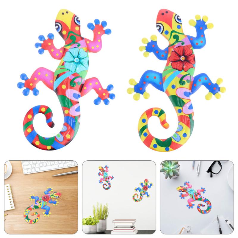 2Pcs Realistic Gecko Lizard Wall Decoration Iron Sculpture Adornment Decorative Objects & Figurines
2Pcs Realistic Gecko Lizard Wall Decoration Iron Sculpture Adornment Decorative Objects & Figurines