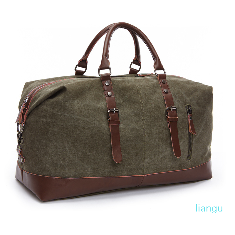 Fashion Canvas Leather Men Travel Bag Large Capacity Men Hand Luggage Travel Duffle Bags Weekend Bags Multifunctional Tote Bag, Army green
Fashion Canvas Leather Men Travel Bag Large Capacity Men Hand Luggage Travel Duffle Bags Weekend Bags Multifunctional Tote Bag, Army green