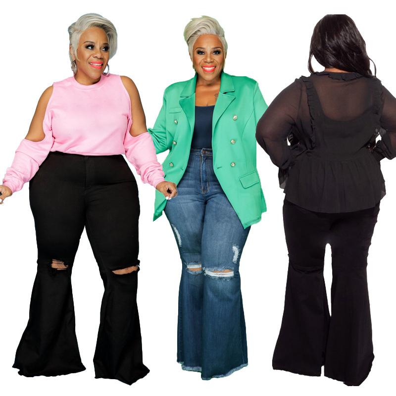 Women's Jeans Zoctuo Skinny For Women Ripped Cut Out Blue Flare Denim Trousers Female Slim Winter Pants Plus Size High Waisted Vintage
Women's Jeans Zoctuo Skinny For Women Ripped Cut Out Blue Flare Denim Trousers Female Slim Winter Pants Plus Size High Waisted Vintage