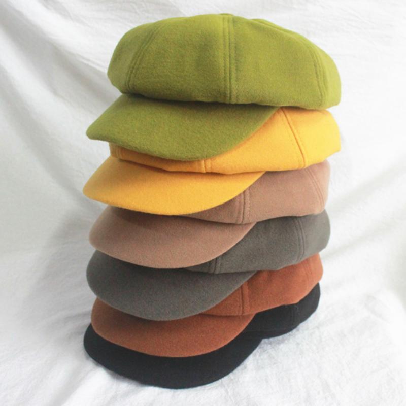 Berets Wool Women's Beret Autumn And Winter Octagonal Hat Fashion Artist Painter Sboy Pumpkin, Black
Berets Wool Women's Beret Autumn And Winter Octagonal Hat Fashion Artist Painter Sboy Pumpkin, Black