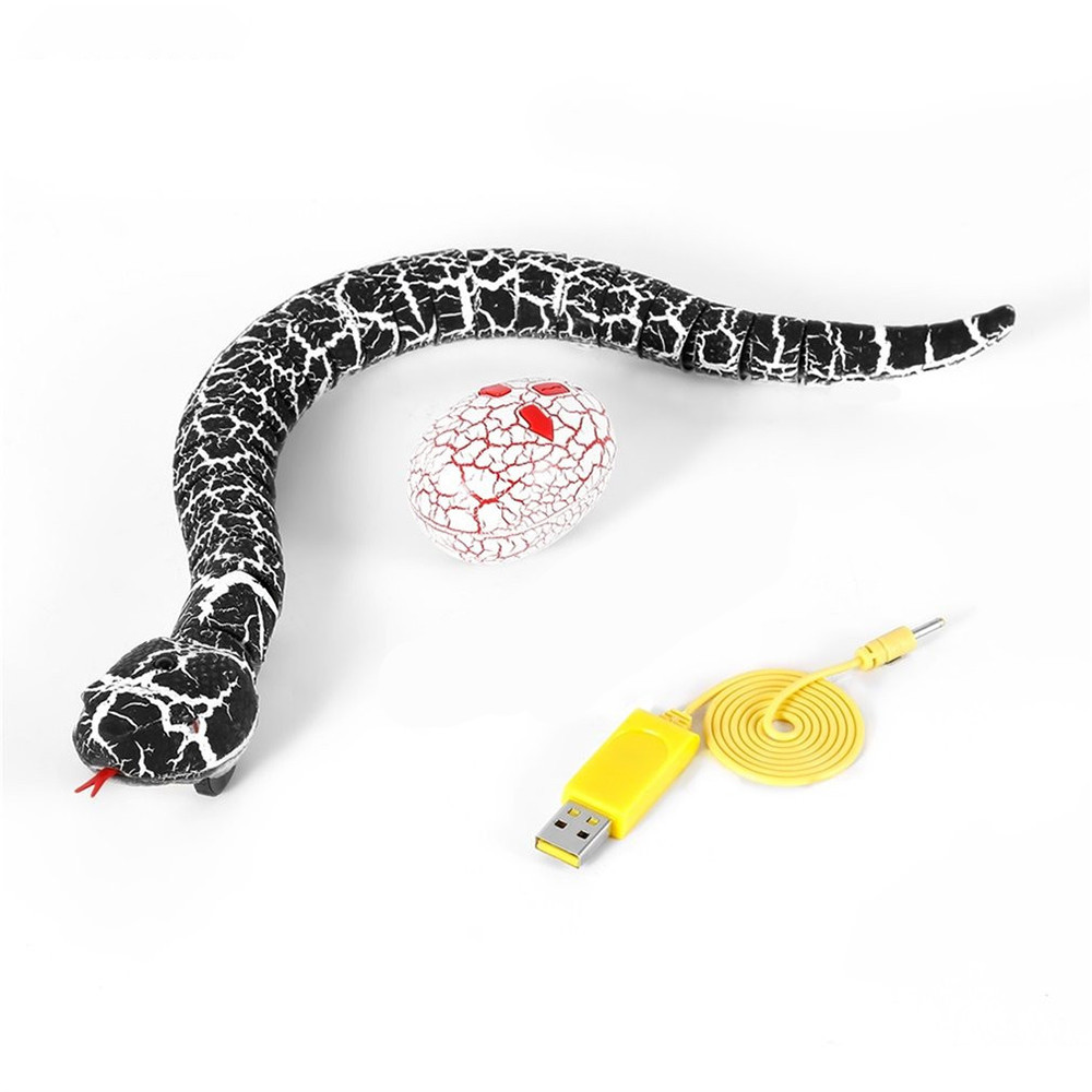 Infrared Remote Control Snake Rc Cat Toy And Rattlesnake Egg Animal Trick Terrible Prank Kids Toys Funny Novelty Gift
