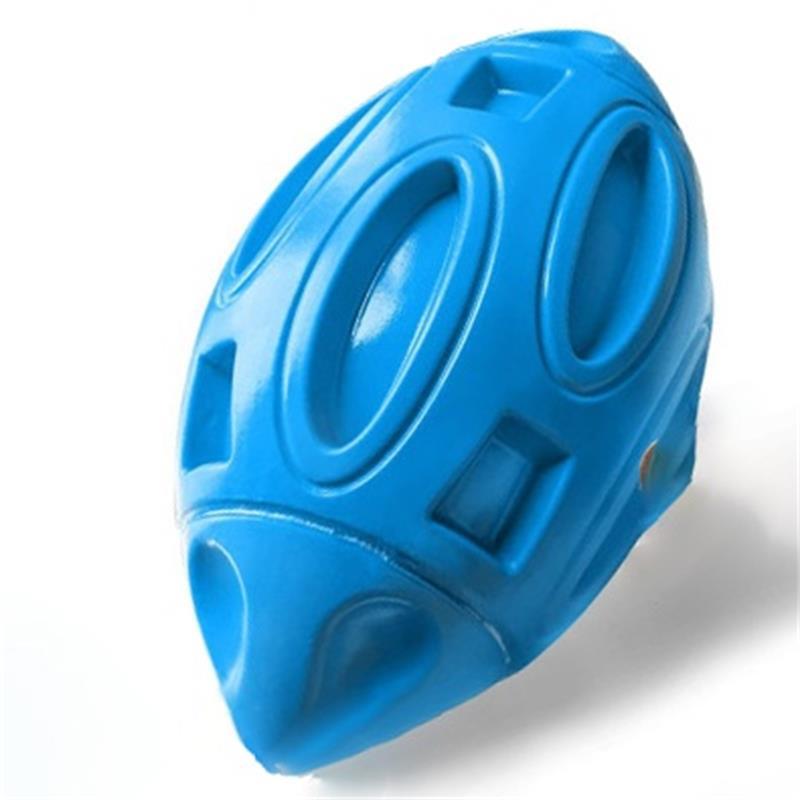 Pet Supplies Dog Toys Rubber Sounding Rugby Bite-resistant Sound Dog Ball