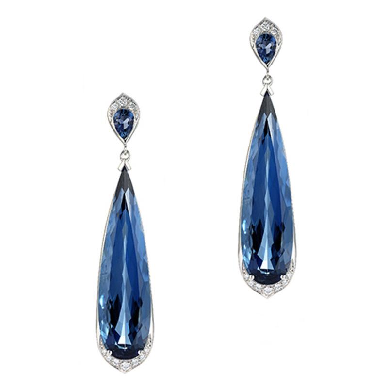 Hoop & Huggie Joiashome Blue Crystal Earrings For Women 925 Sterling Silver Simple Water Drop Stud Anniversary Wedding Fine Jewelry
Hoop & Huggie Joiashome Blue Crystal Earrings For Women 925 Sterling Silver Simple Water Drop Stud Anniversary Wedding Fine Jewelry