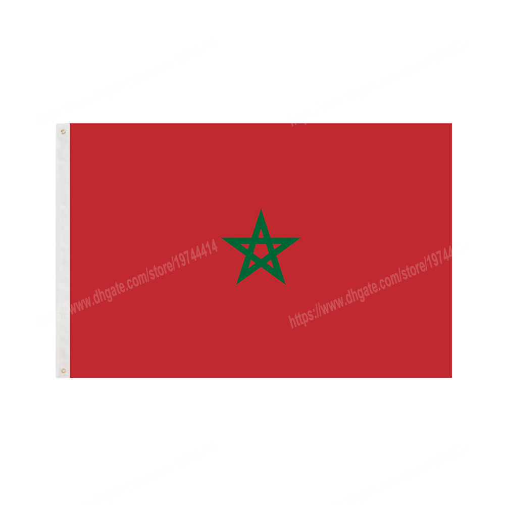 Morocco Flags National Polyester Banner Flying 90 x 150cm 3 * 5ft Flag All Over The World Worldwide Outdoor can be Customized
Morocco Flags National Polyester Banner Flying 90 x 150cm 3 * 5ft Flag All Over The World Worldwide Outdoor can be Customized