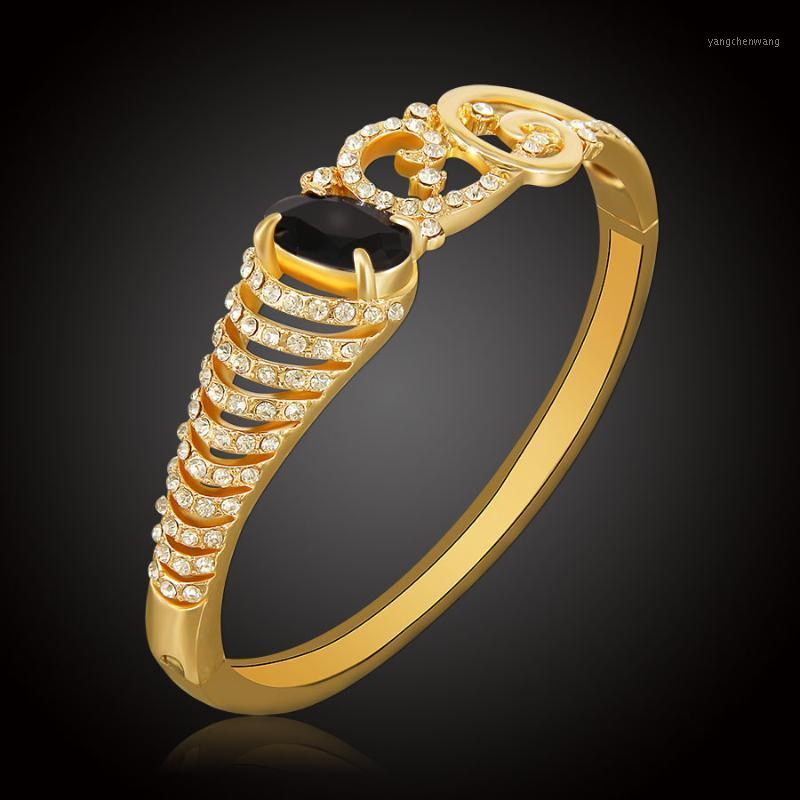 Dubai Gold Color Bracelets Bangles For Women Girls Black Austrian Crystal Rhinestone Wedding Fashion African Bracelet Bangle
Dubai Gold Color Bracelets Bangles For Women Girls Black Austrian Crystal Rhinestone Wedding Fashion African Bracelet Bangle