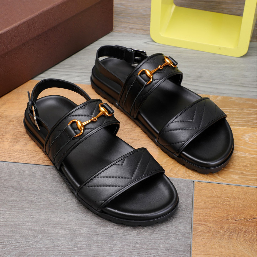Cowhide brand luxury saddle buckle men's sandals slippers famous designer letter G shoes beach shoes 38-46
Cowhide brand luxury saddle buckle men's sandals slippers famous designer letter G shoes beach shoes 38-46