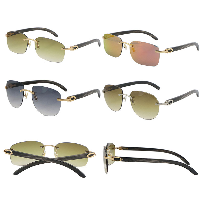 Selling Original Marbled Black Buffalo Horn Rimless Large Square Sunglasses 8300829 Design Classical Model Sun glasses High Quality Male and Female
Selling Original Marbled Black Buffalo Horn Rimless Large Square Sunglasses 8300829 Design Classical Model Sun glasses High Quality Male and Female