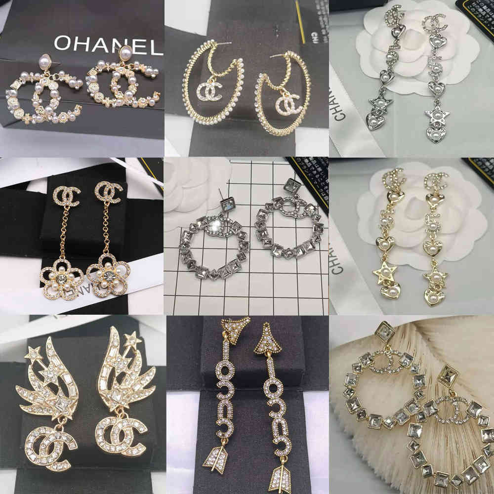 13color 18K Gold Plated Tassel Designer Letters Stud Long Earring Crystal Geometric Luxury Brand Women Rhinestone Pearl Wedding Party, Golden;silver
13color 18K Gold Plated Tassel Designer Letters Stud Long Earring Crystal Geometric Luxury Brand Women Rhinestone Pearl Wedding Party, Golden;silver