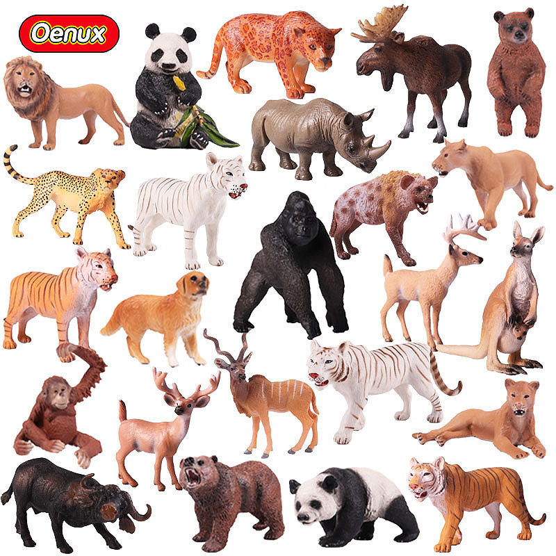 High-quality DHL simulation animal model toy figures solid plastic giraffe elephant rhino brown bear tiger lion leopard horse childrens gift, Customize
High-quality DHL simulation animal model toy figures solid plastic giraffe elephant rhino brown bear tiger lion leopard horse childrens gift, Customize