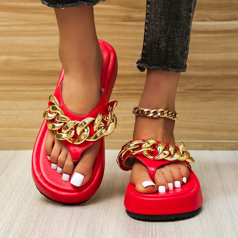Female Thong Style Flip Flops Women Summer Chain Slippers 2022 Summer Slipper Gladiator Woman Chunky Platform Sandals Casual Beach Shoes, Khaki
Female Thong Style Flip Flops Women Summer Chain Slippers 2022 Summer Slipper Gladiator Woman Chunky Platform Sandals Casual Beach Shoes, Khaki
