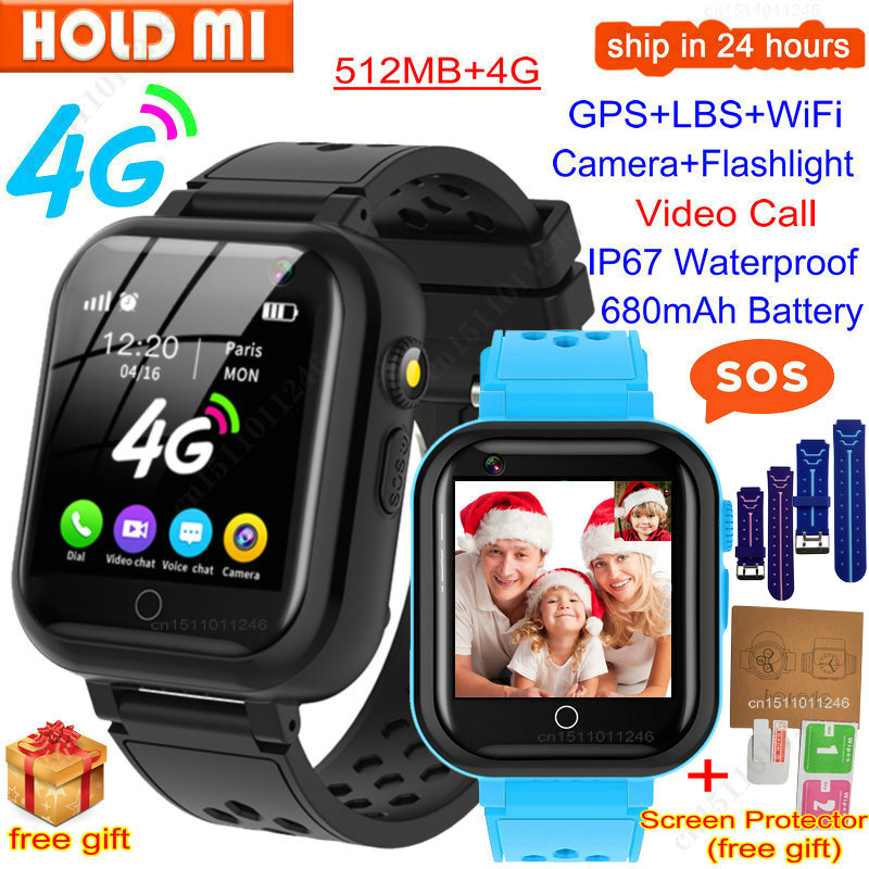 4G Kids Smart Watch GPS WIFI Position SOS Video Call IP67 Waterproof Voice Chat Children Smartwatch Camera Baby Phone Watchg, Black
4G Kids Smart Watch GPS WIFI Position SOS Video Call IP67 Waterproof Voice Chat Children Smartwatch Camera Baby Phone Watchg, Black