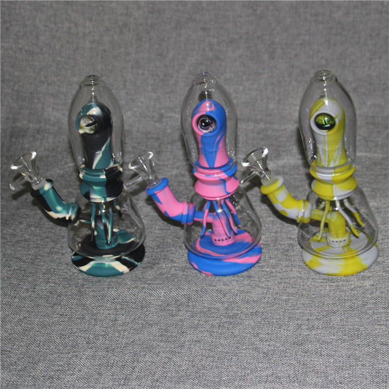 Eye Portable Hookahs small rig silicone smoking pipes Glass Water Bongs hookah dab rigs concentrate smoke pipe nectar collector ash catchers
Eye Portable Hookahs small rig silicone smoking pipes Glass Water Bongs hookah dab rigs concentrate smoke pipe nectar collector ash catchers