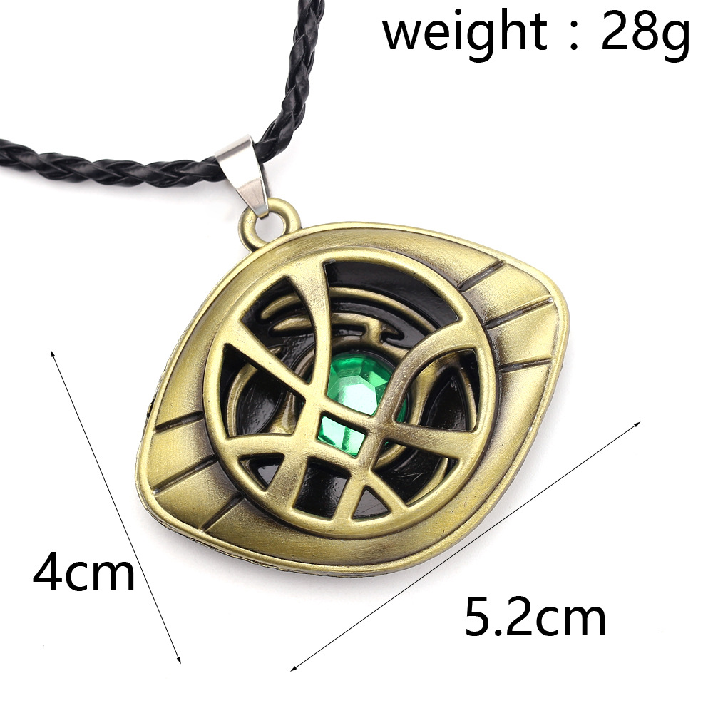 Personality gem inlaid graphic design metal necklace with pendant high quality fashion gift anniversary party