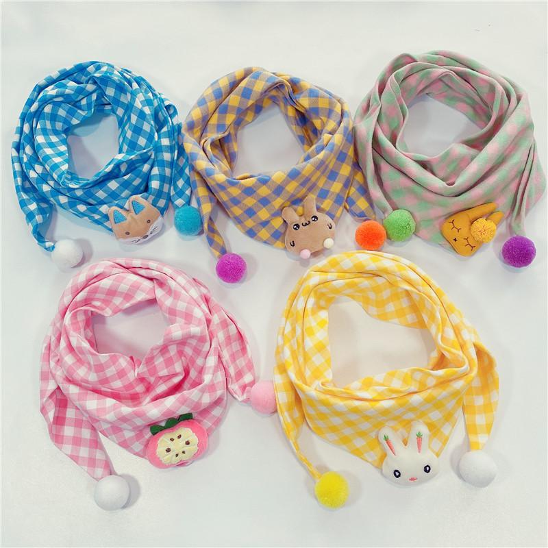 Scarves Korean Pure Color Children's Scarf Boys Girls Warm Bib Winter Plaid Cotton Linen Triangle Cartoon Hanging Ball Baby A165
Scarves Korean Pure Color Children's Scarf Boys Girls Warm Bib Winter Plaid Cotton Linen Triangle Cartoon Hanging Ball Baby A165